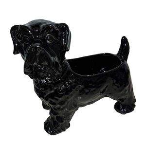 Scottie dog planter vintage black scottish terrier juicy couture mascot dog